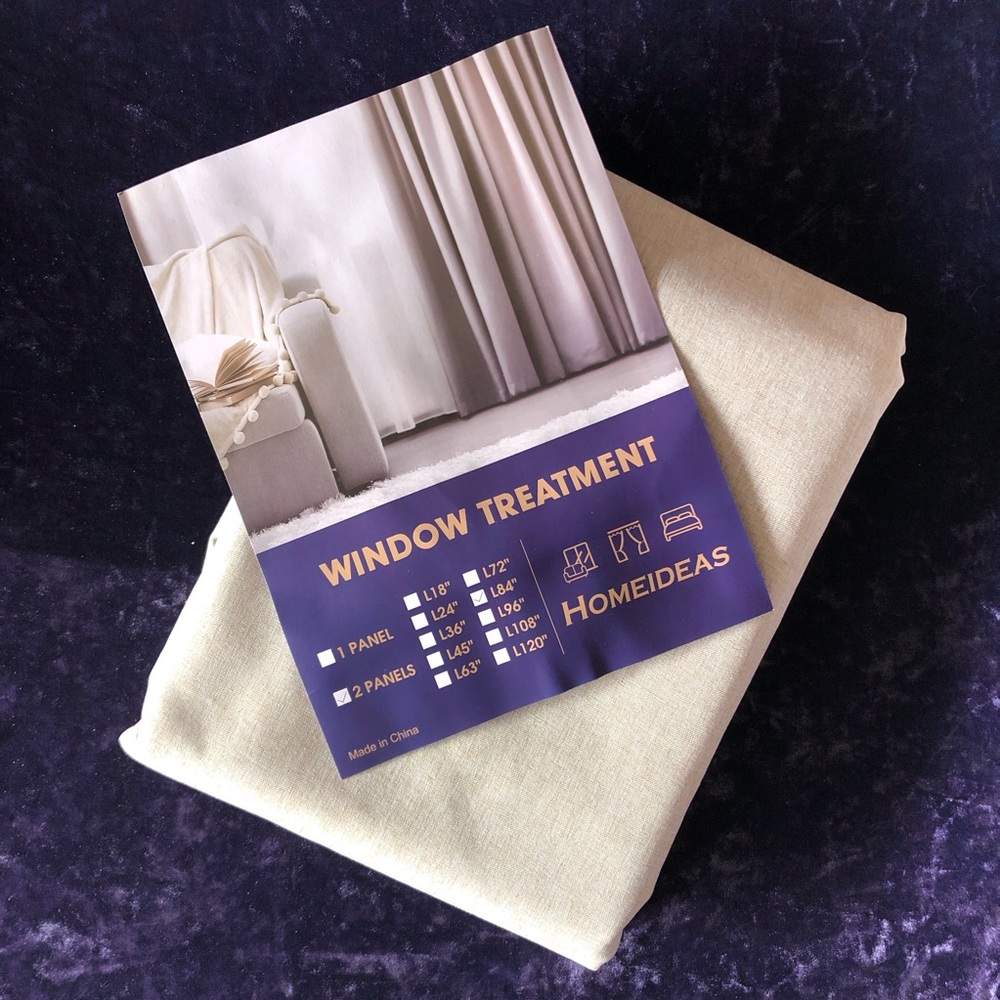 100% Blackout Curtains - Natural